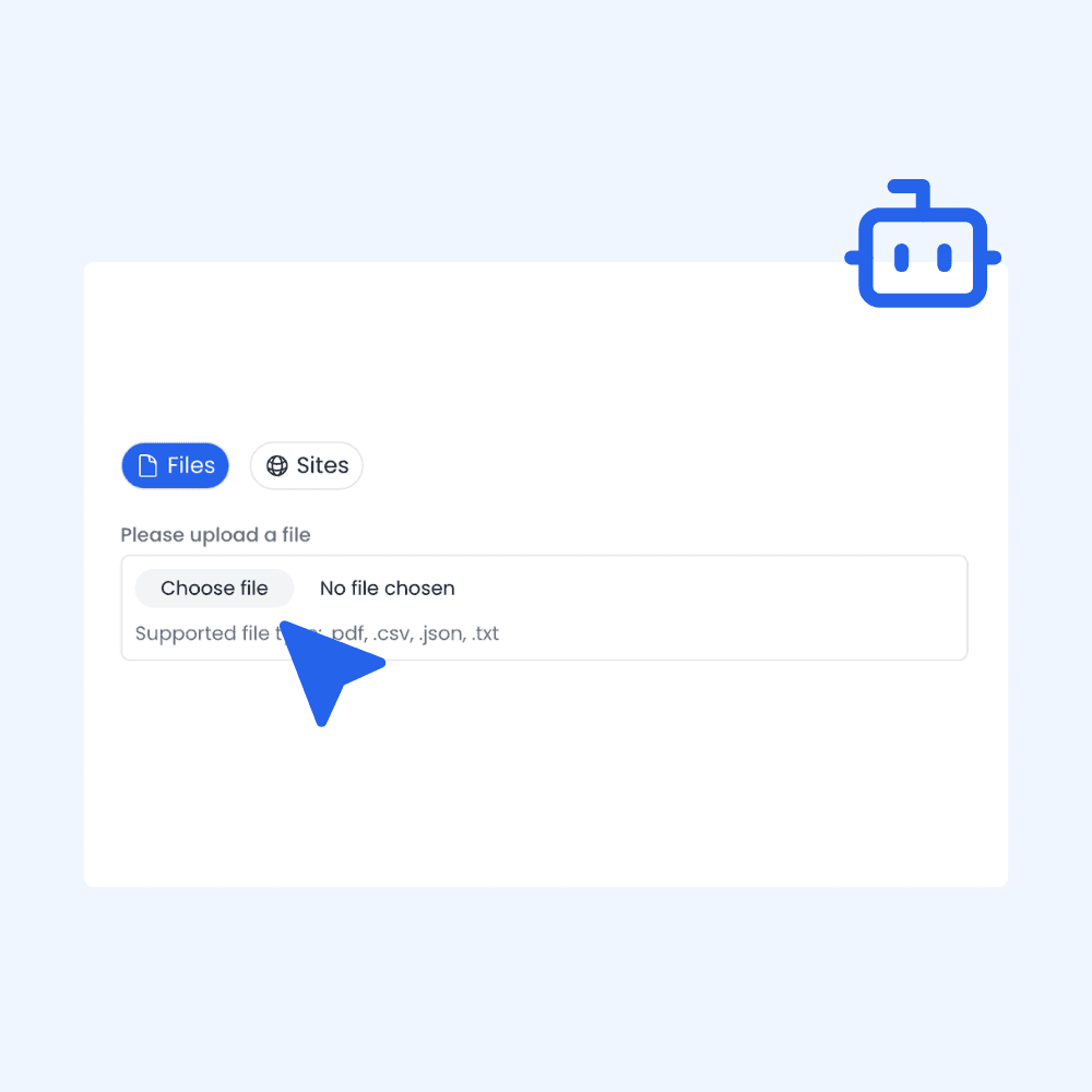 Train AI agents with knowledge