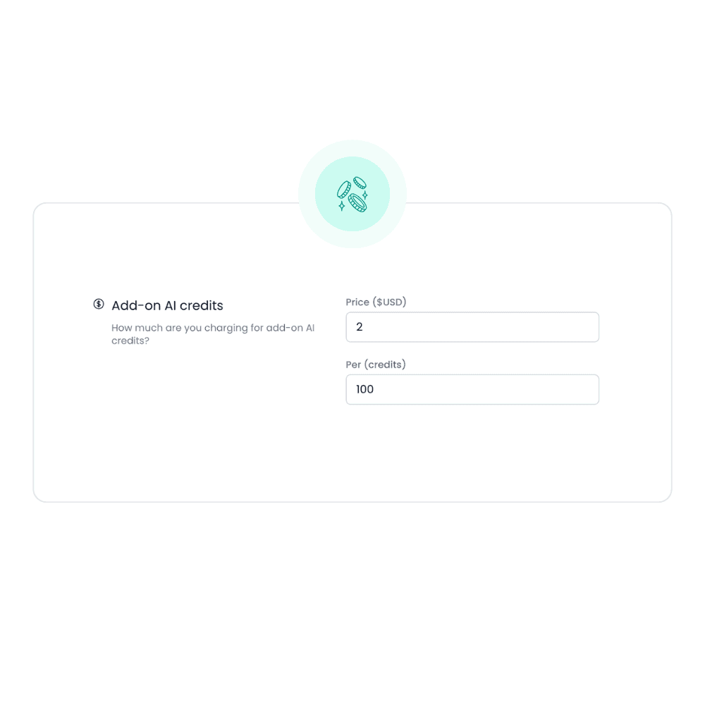 Sell AI credits