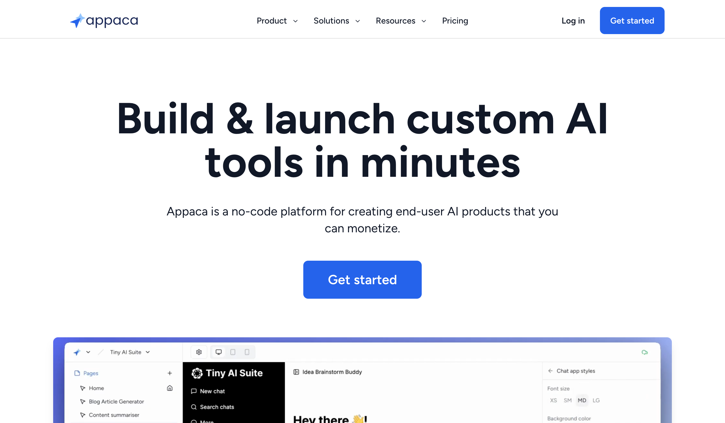 Appaca - No-code AI agent builder