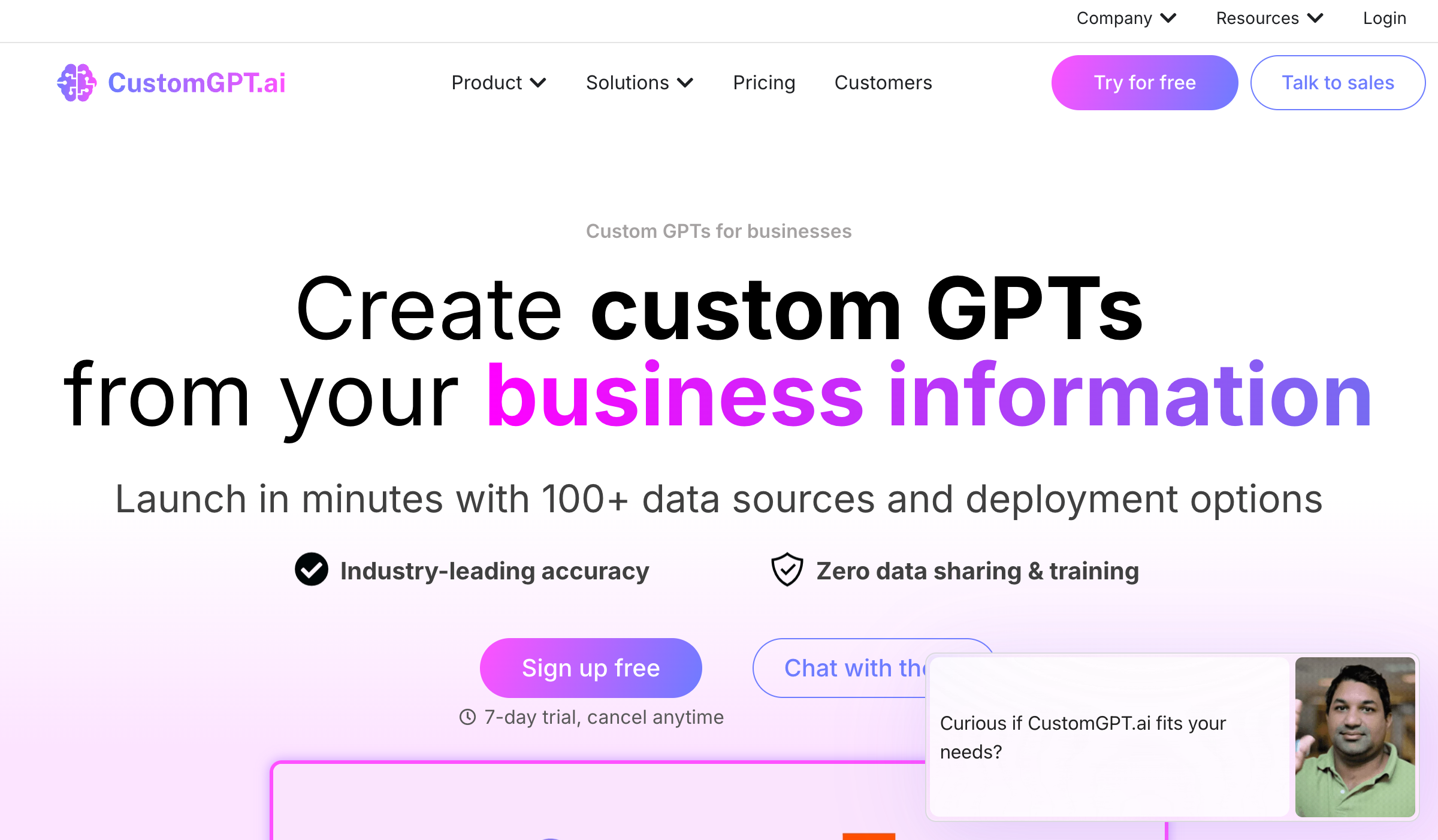 CustomGPT - Custom GPTs for business