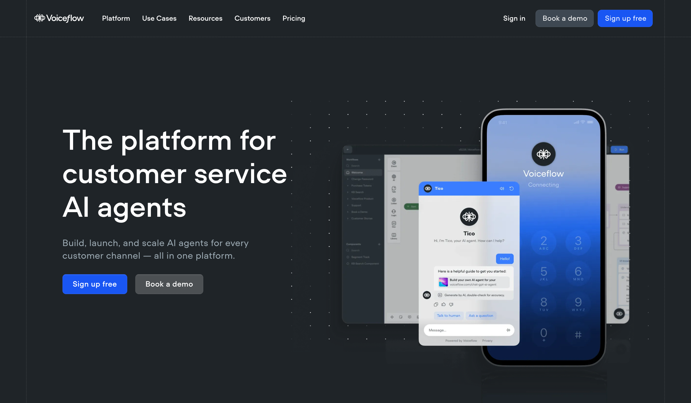 Voiceflow - Voice and chat AI agents