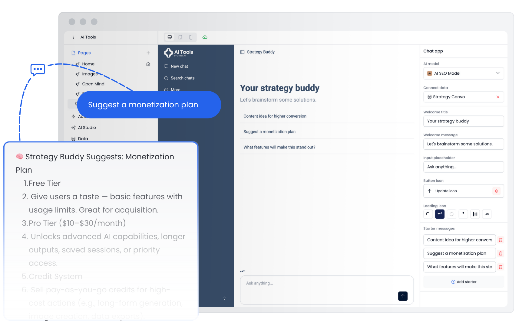 Product showcase