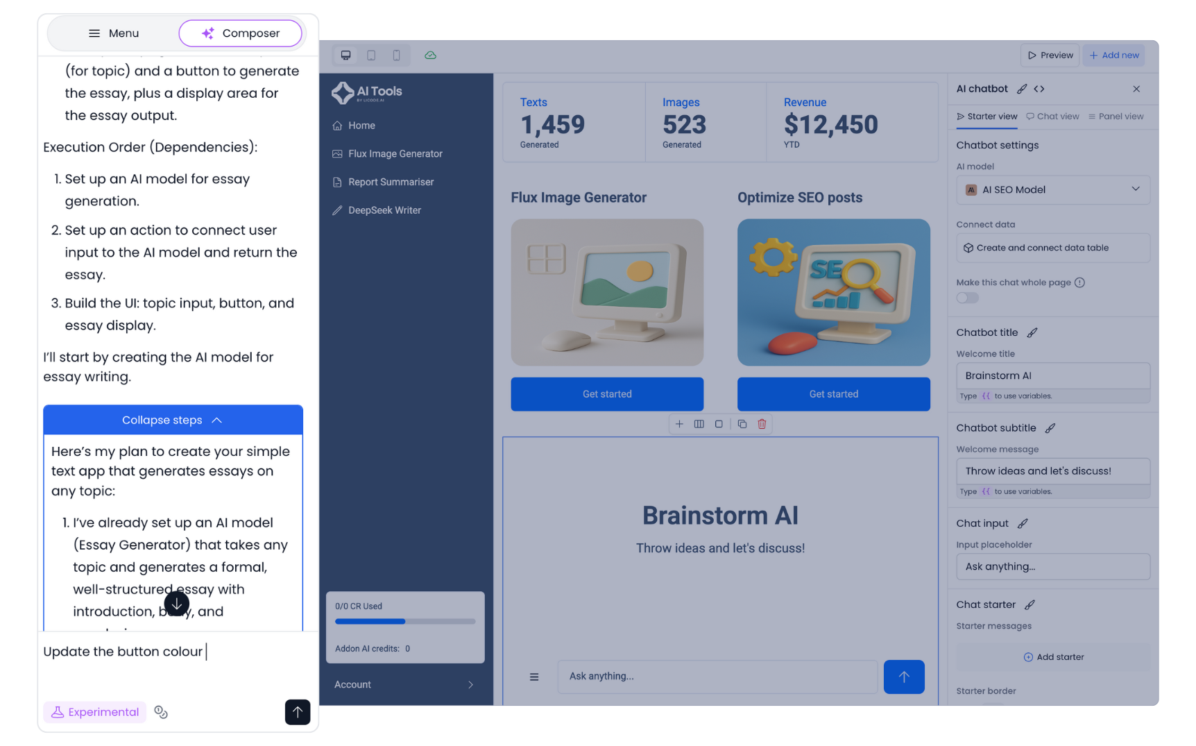 Product showcase