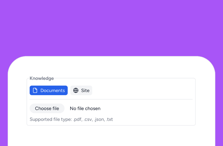 Custom knowledge base