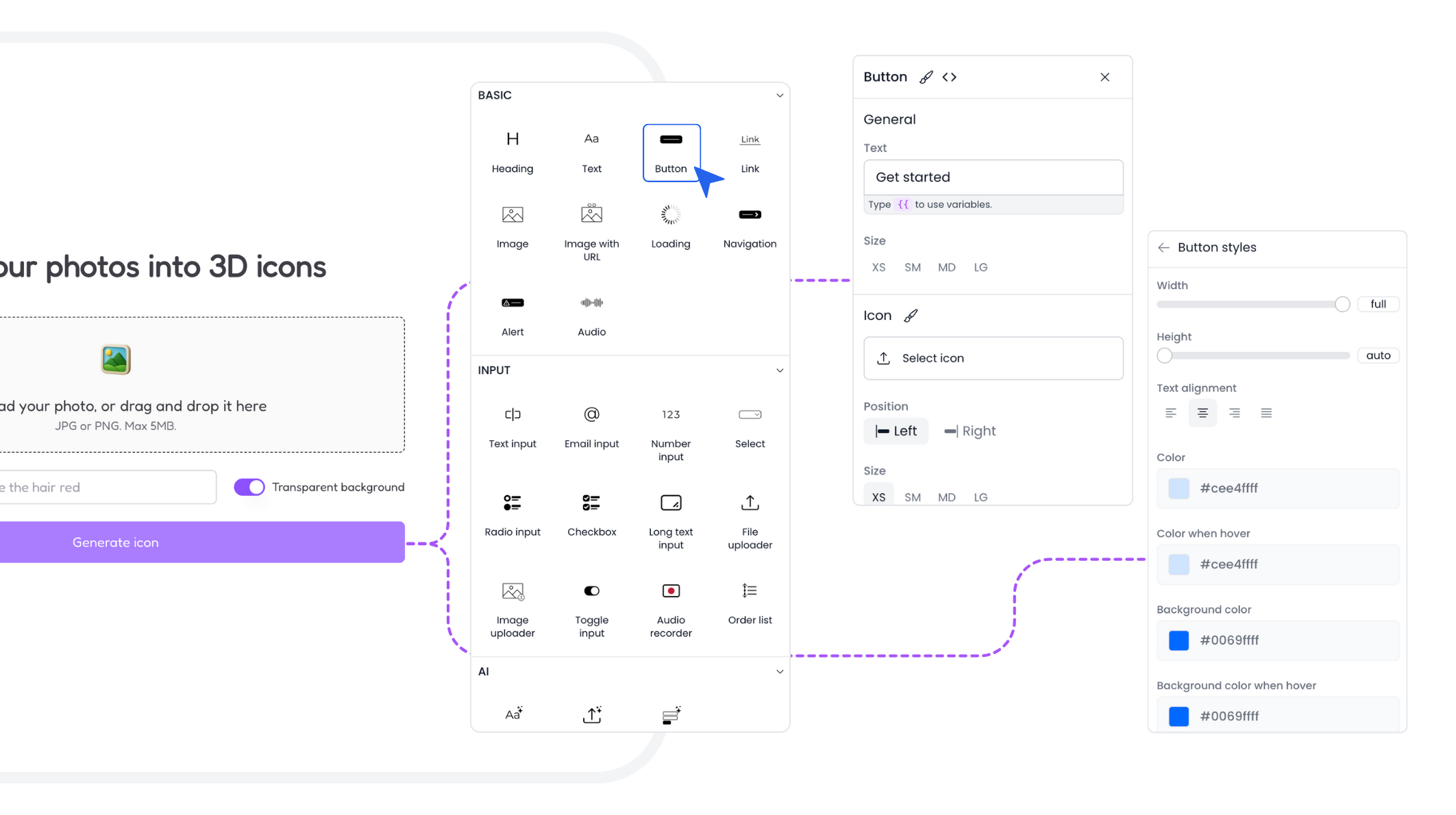 Create user interfaces for your AI apps