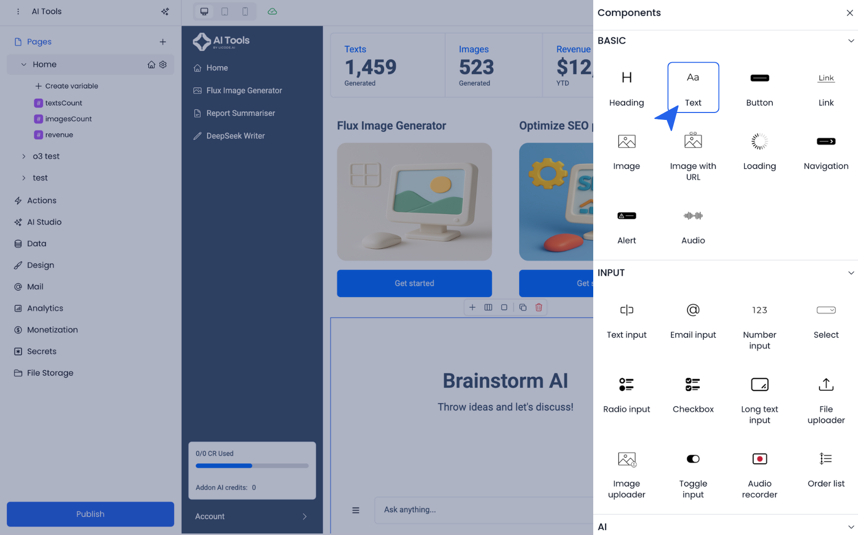 Product showcase
